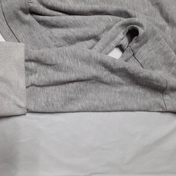 Disney Bambi Artist Sketch Gray Sweatshirt Glitter Print Rolled Sleeve Size XS - Picture 9 of 14